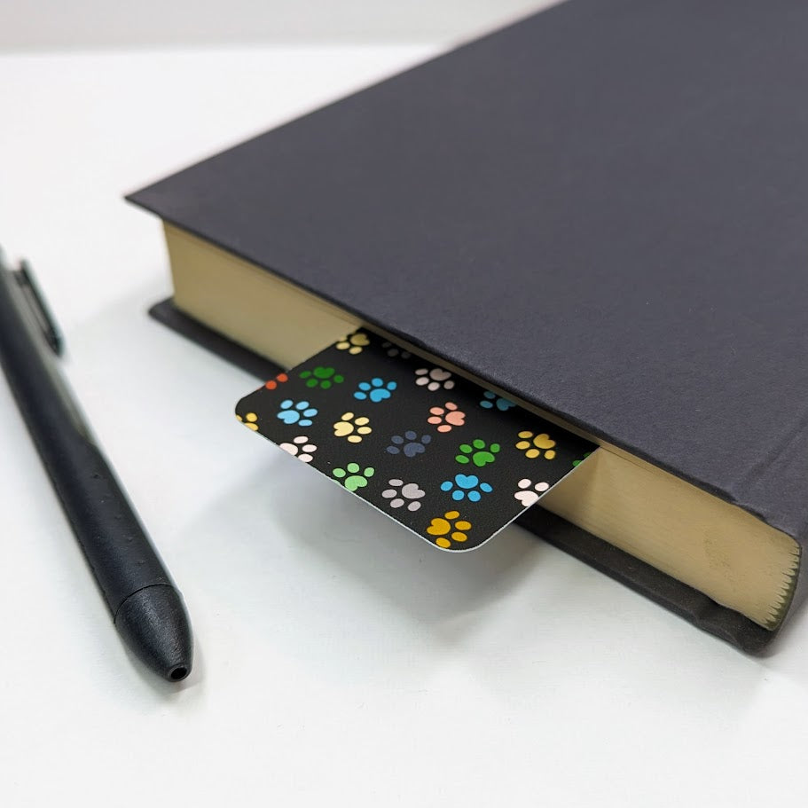Paw Print Paper Bookmark