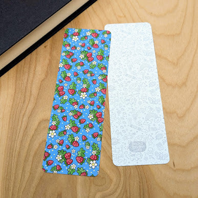 Strawberries Paper Bookmark