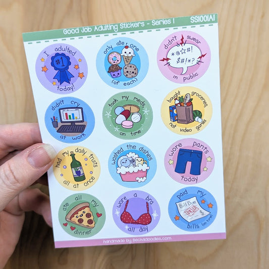 Adulting Rewards Sticker Sheet