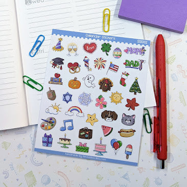 Calendar Sticker Sheet