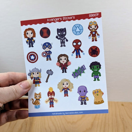 Mini Heroes Sticker Sheet