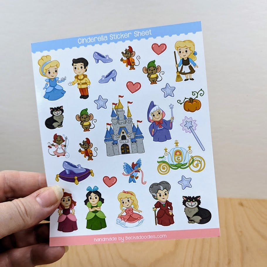 Cinderella Sticker Sheet