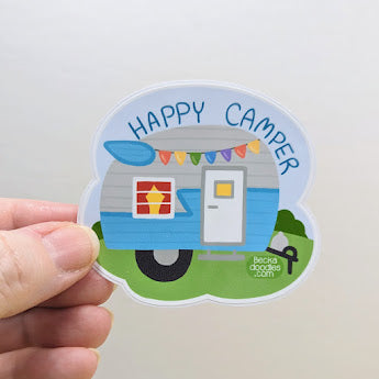 Happy Camper Sticker