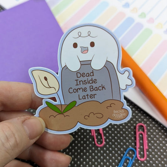 Dead Inside Ghost Sticker