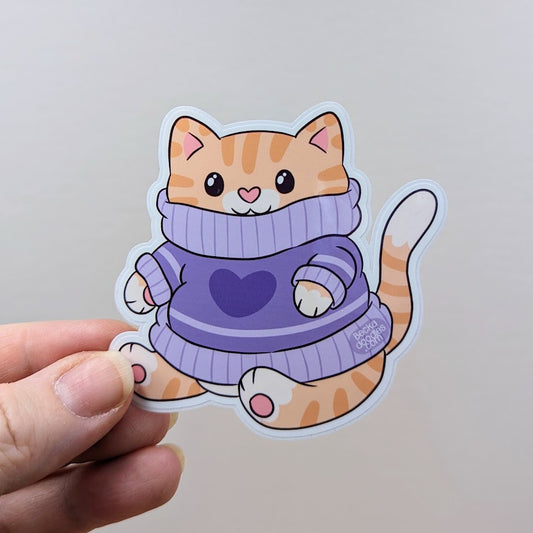 Chonky Ginger in Sweater Sticker