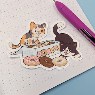 Donut Kittens Sticker