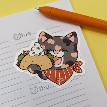 Taco Cat Sticker