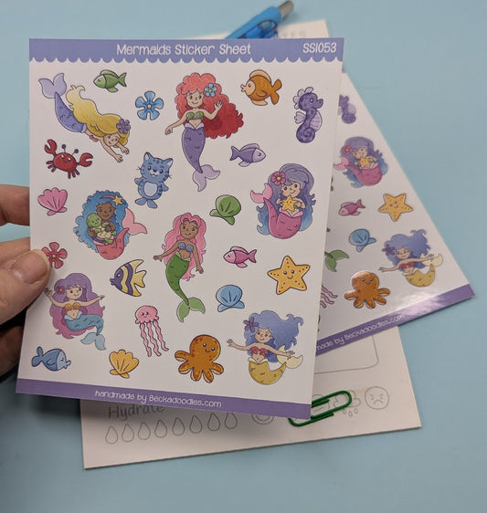 Mermaids Sticker Sheet