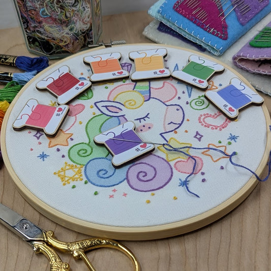 Rainbow Bobbin Needle Minder