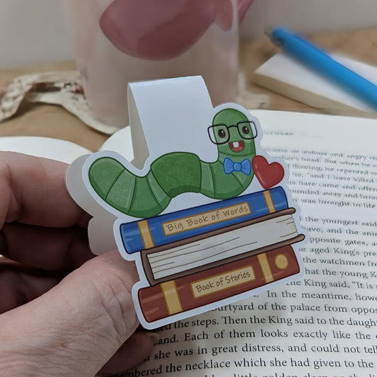 Book Worm Magnetic Bookmark