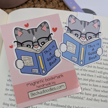 This Is A Good Book Magnetic Bookmark