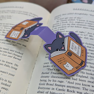 Scary Stories Cat Magnetic Bookmark