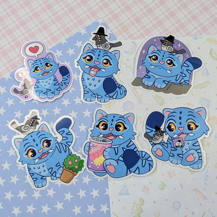 Derpy Cat Stickers