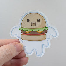 Ghost Burger Sticker
