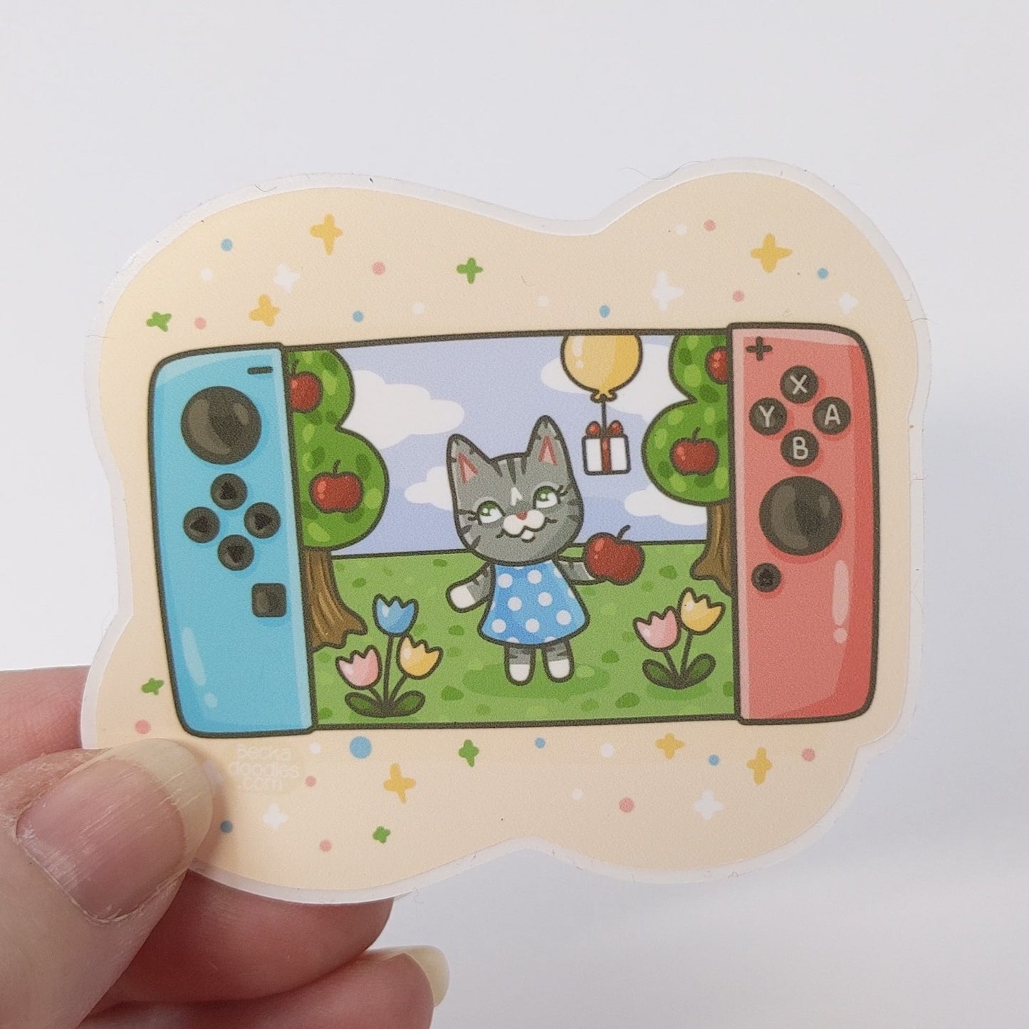 Animal Video Gaming Vinyl Sticker