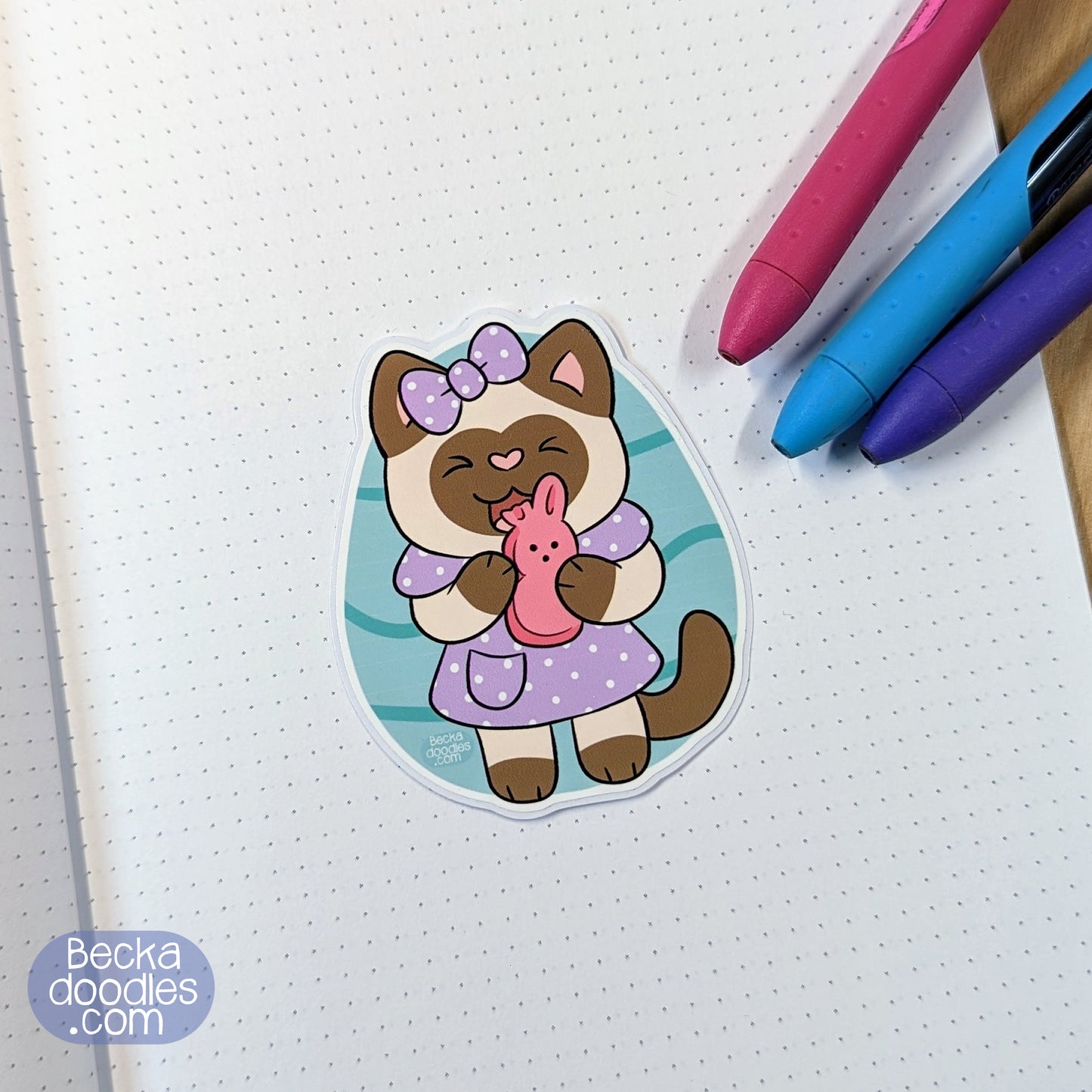Easter Cat Sticker