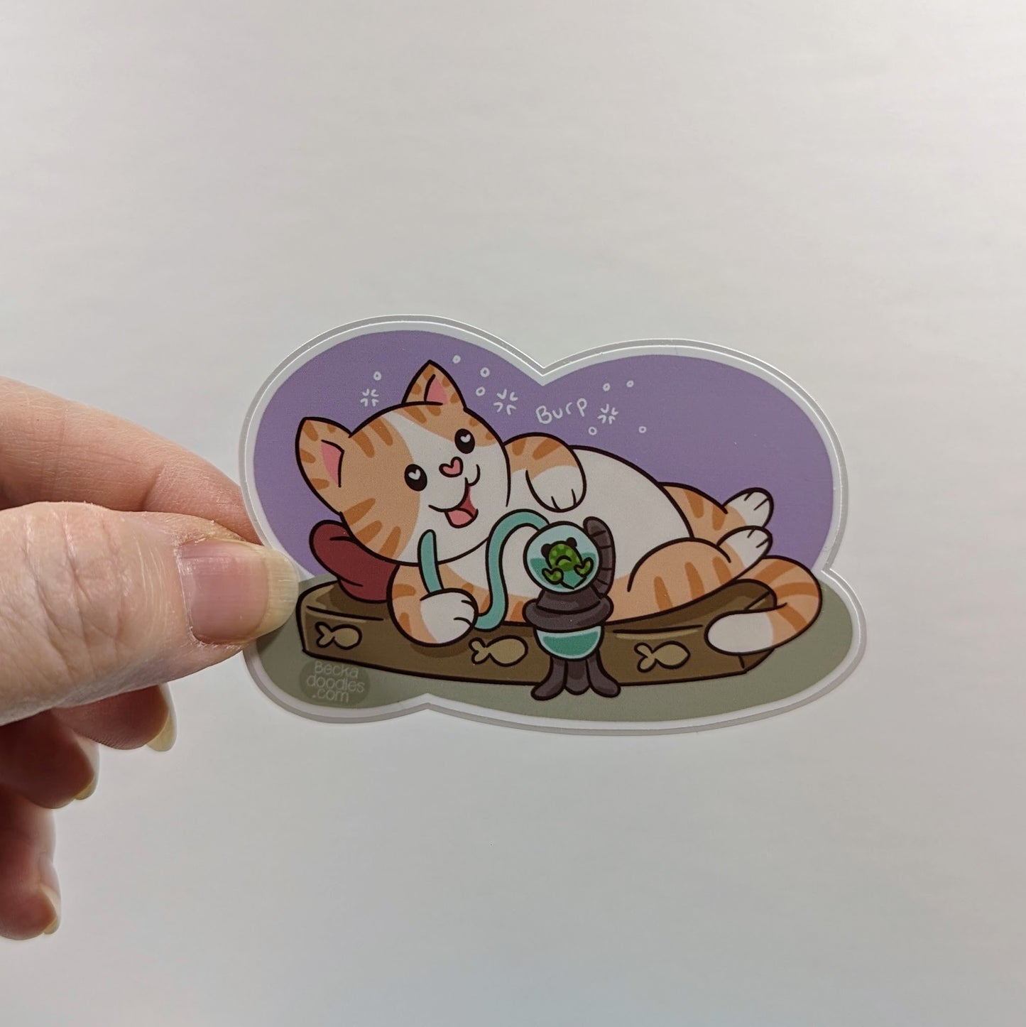 Cat Jabba Sticker