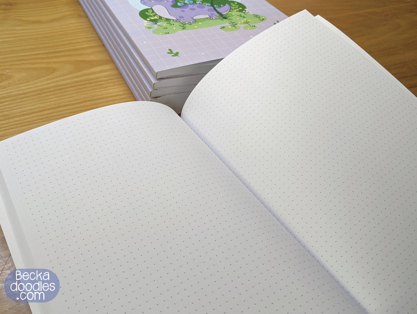 Chubby Purple Dino Bullet Journal