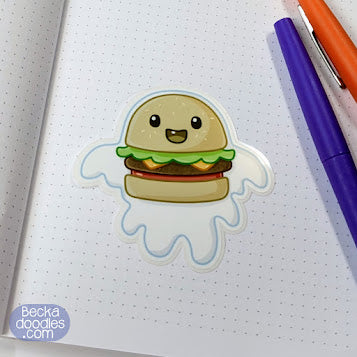 Ghost Burger Sticker