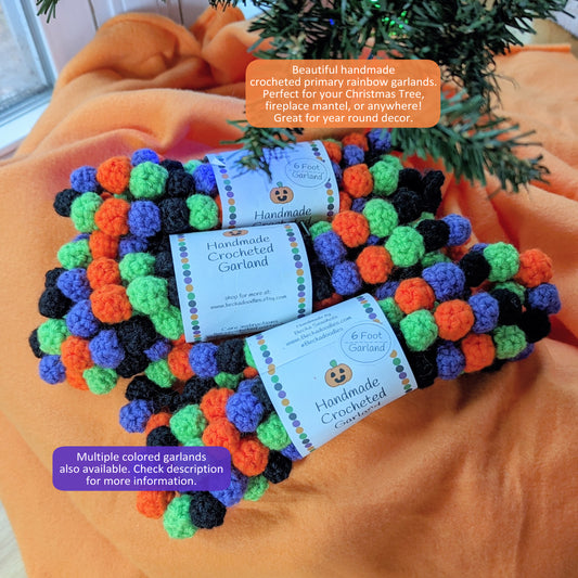 Handmade Halloween Crocheted Garland