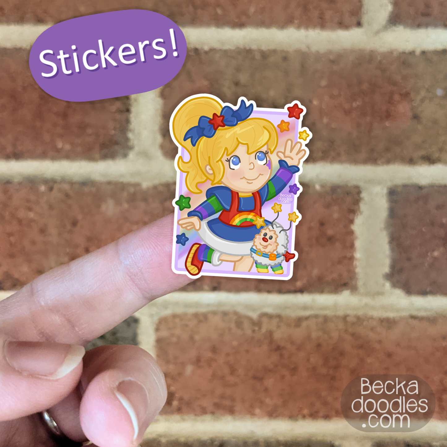 Rainbow Girl Sticker
