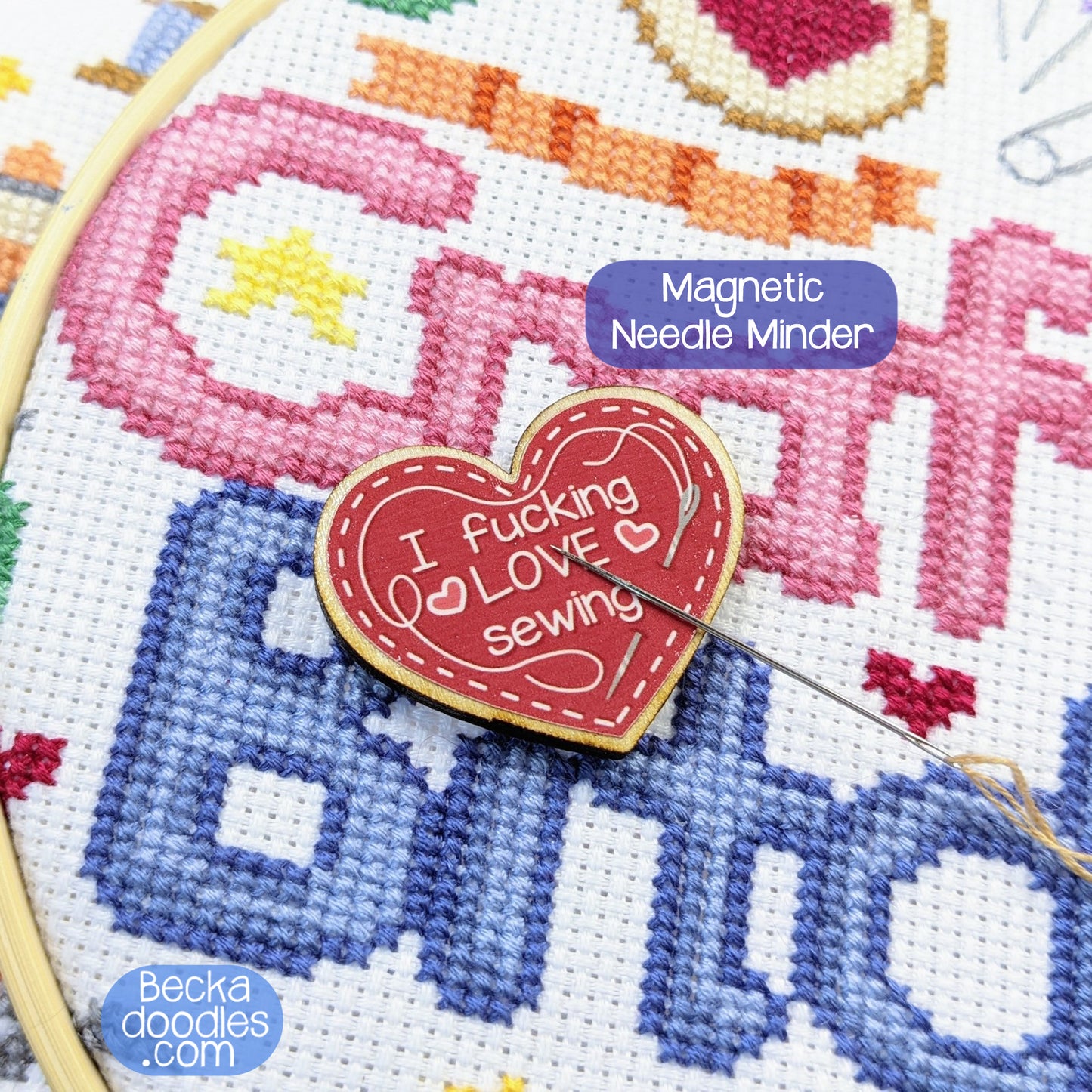 I F*ing Love Sewing Needle Minder