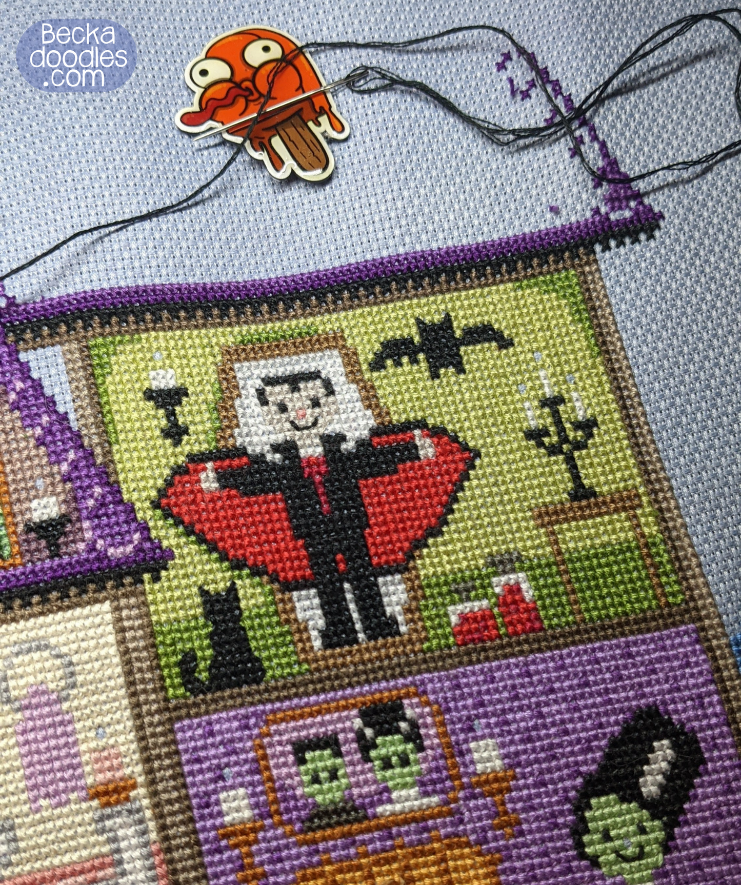 Happy Haunted House Cross Stitch Pattern