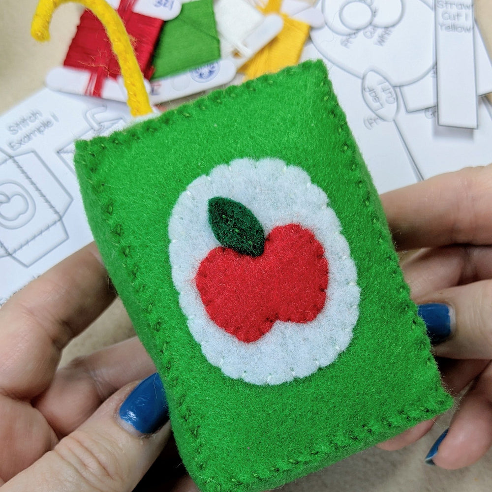 Juice Box Felt Sewing Pattern
