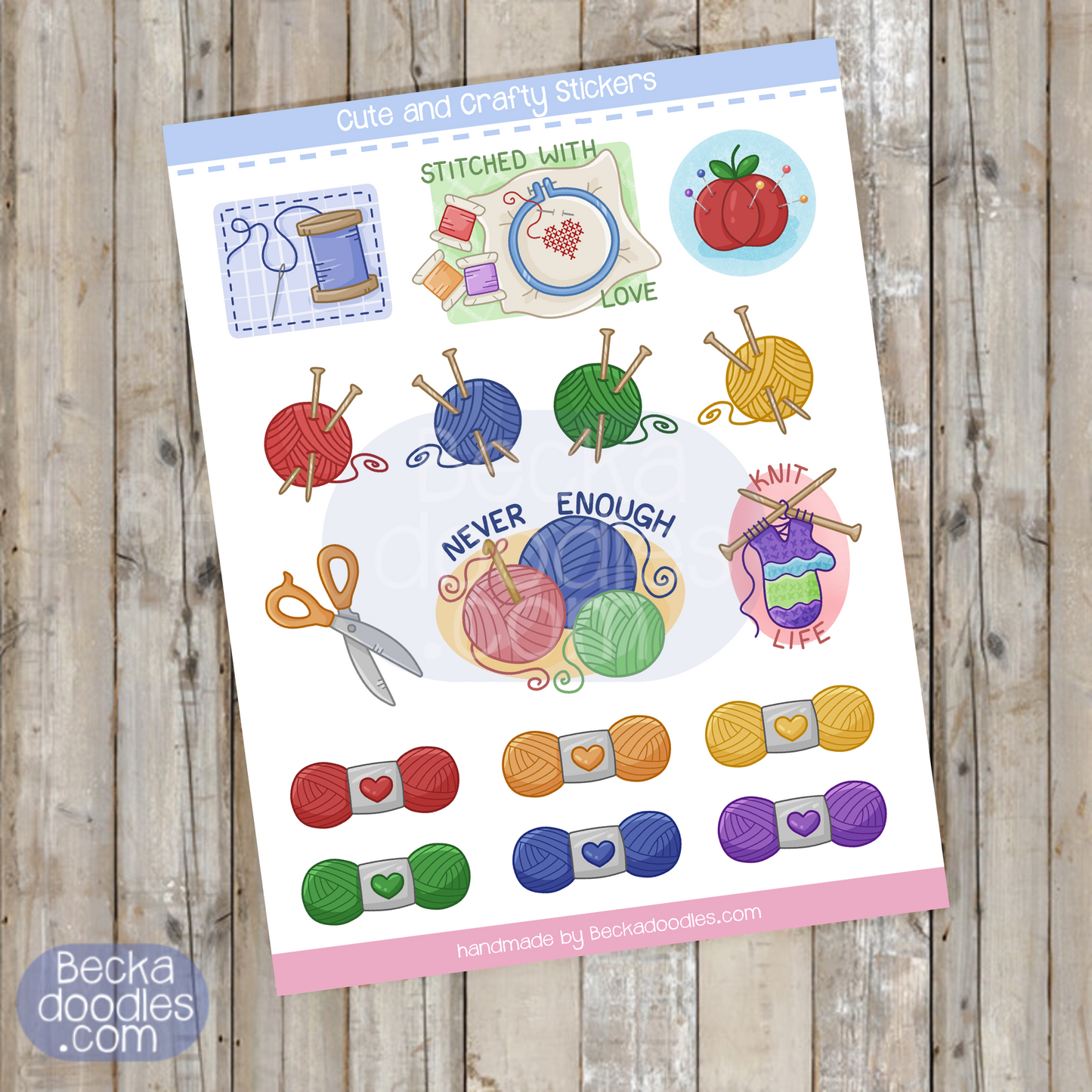 Crafty Sticker Sheet