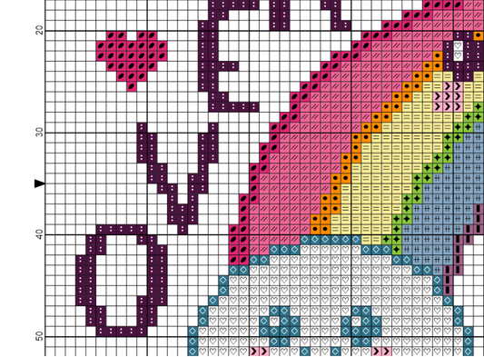 Over It Rainbow Cross Stitch Pattern