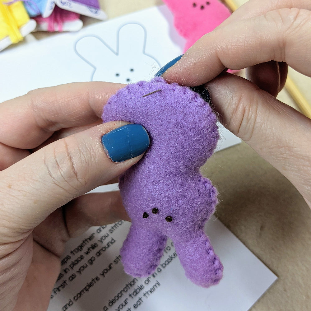 Marshmallow Bunny Felt Sewing Pattern