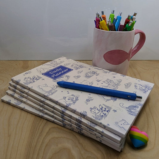 Cat Toile Undated Planner
