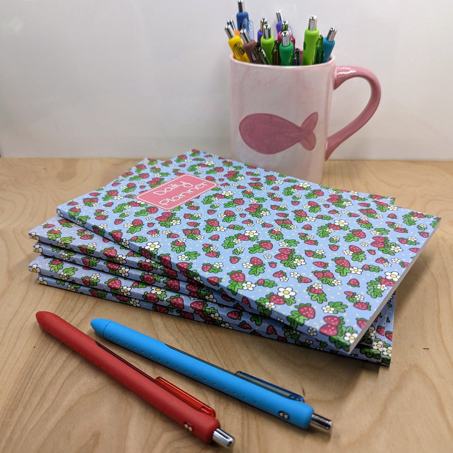Strawberry Daily Undated Planner