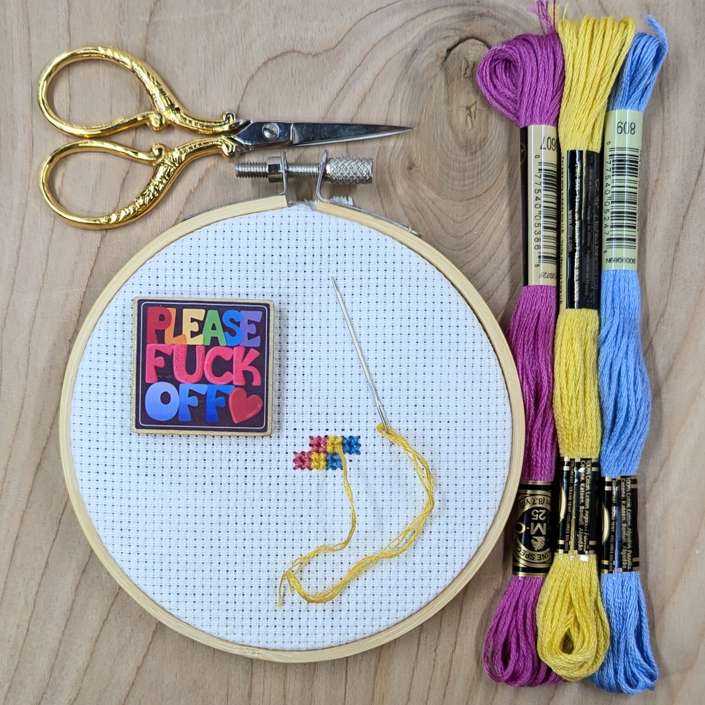 Please F Off Needle Minder