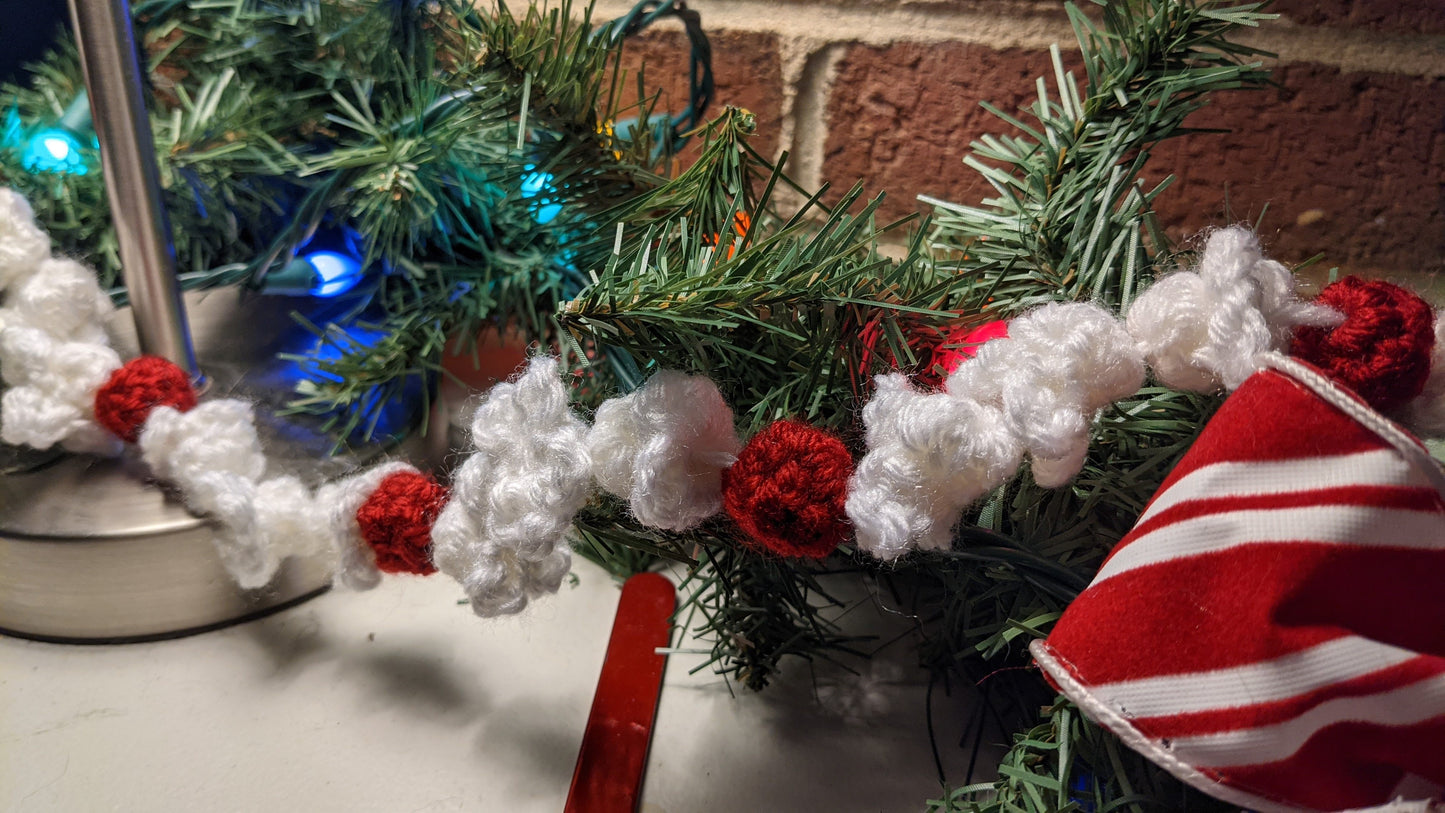 Popcorn Crocheted Garland