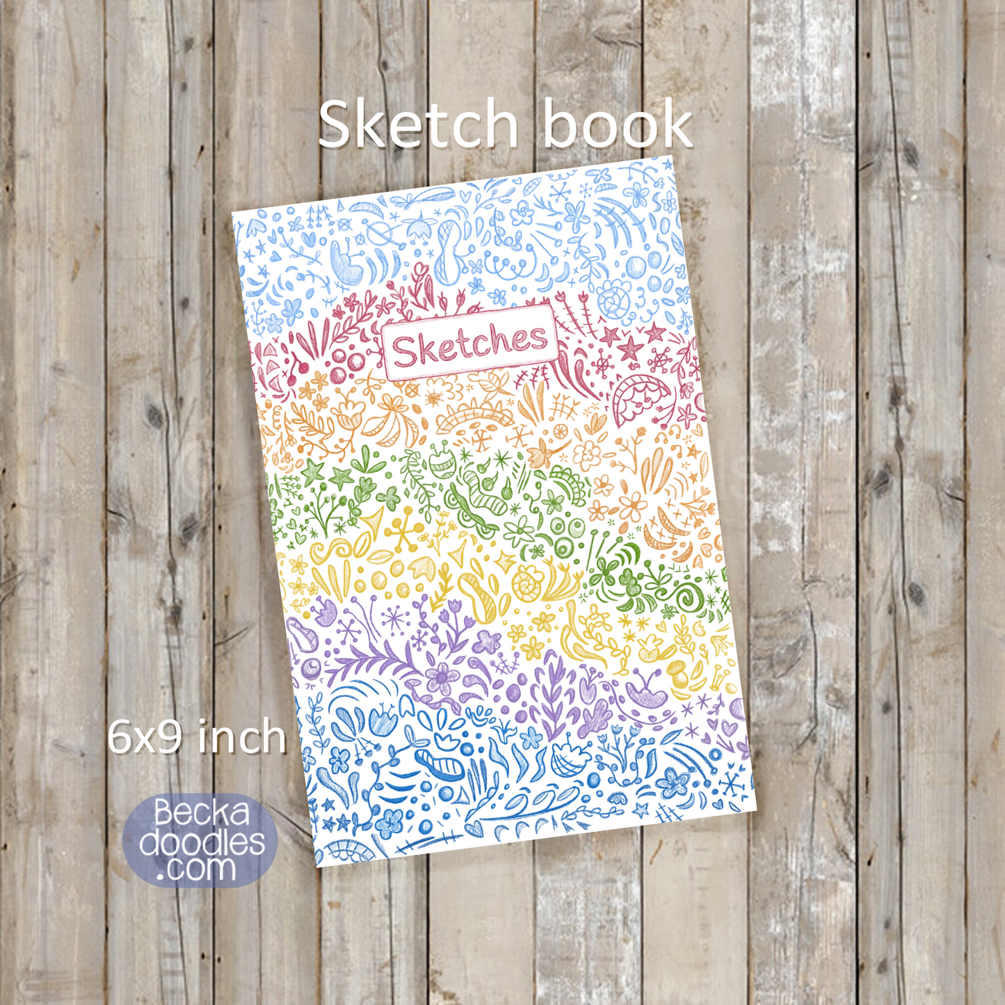 Rainbow Doodles Sketch Book