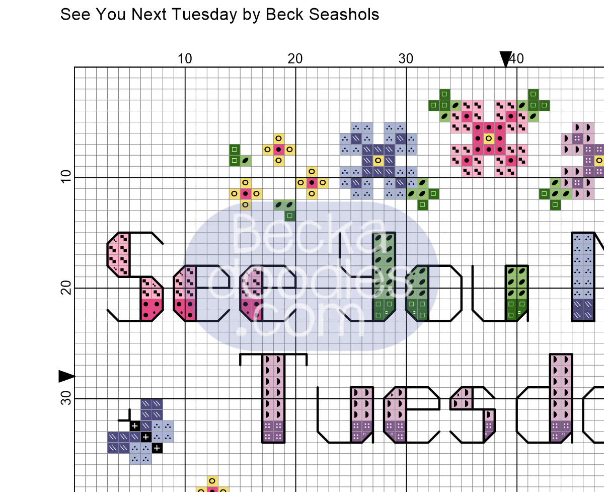 See You Next Tuesday Snarky Cross Stitch Pattern