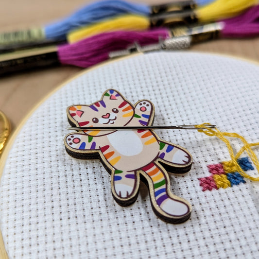 Rainbow Cat Needle Minder