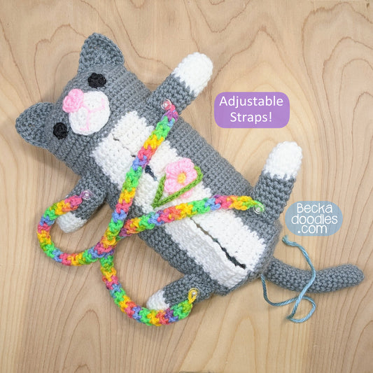 Crochet Cat Yarn Bag Pattern