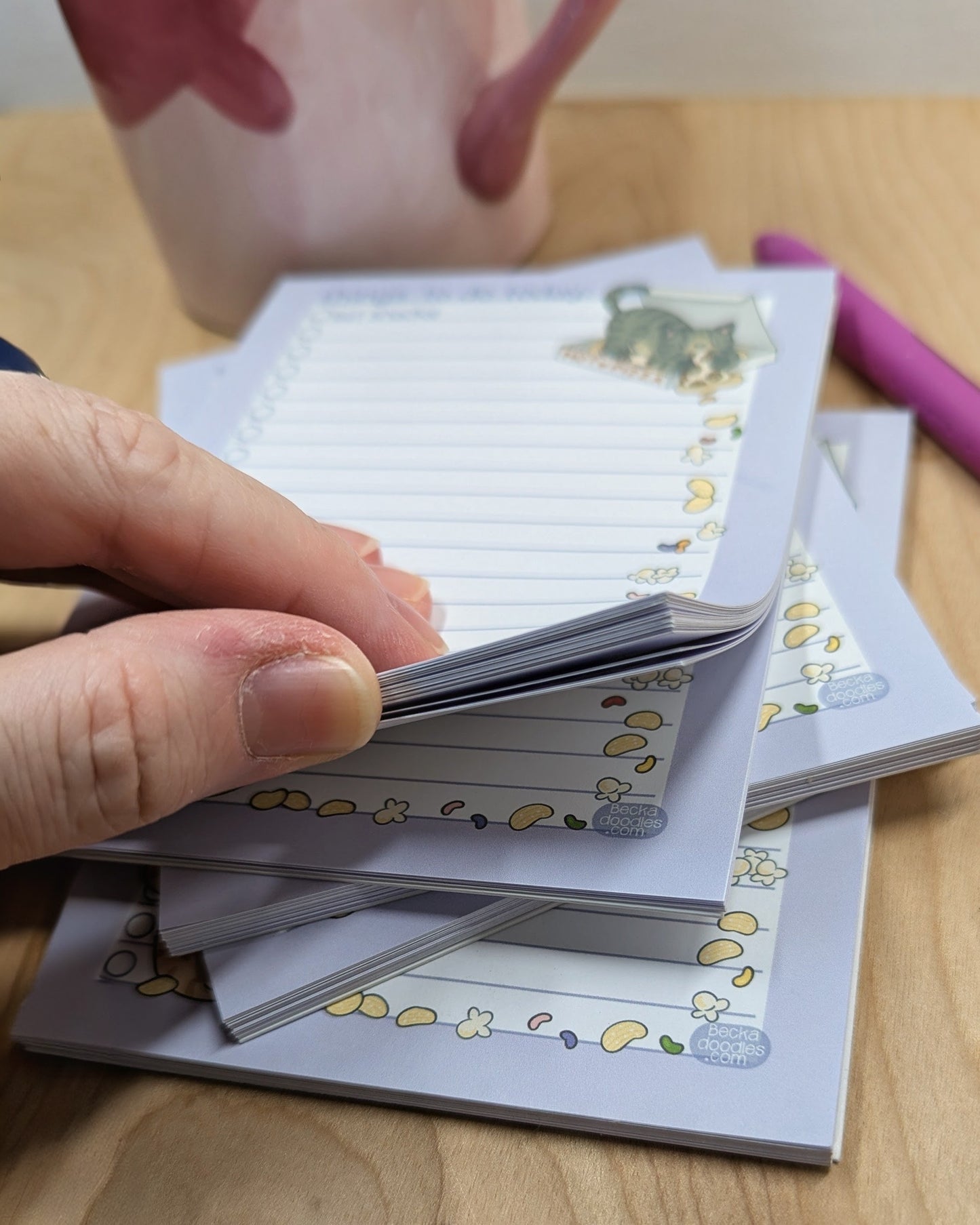 Eat Snacks To Do List Notepad