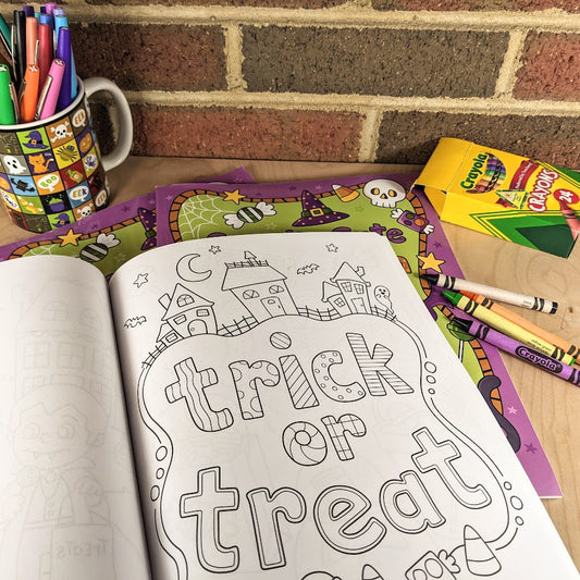 Spooky Cute Halloween Coloring Book