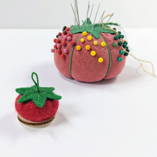 Tiny Tomato Pincushion Needle Minder
