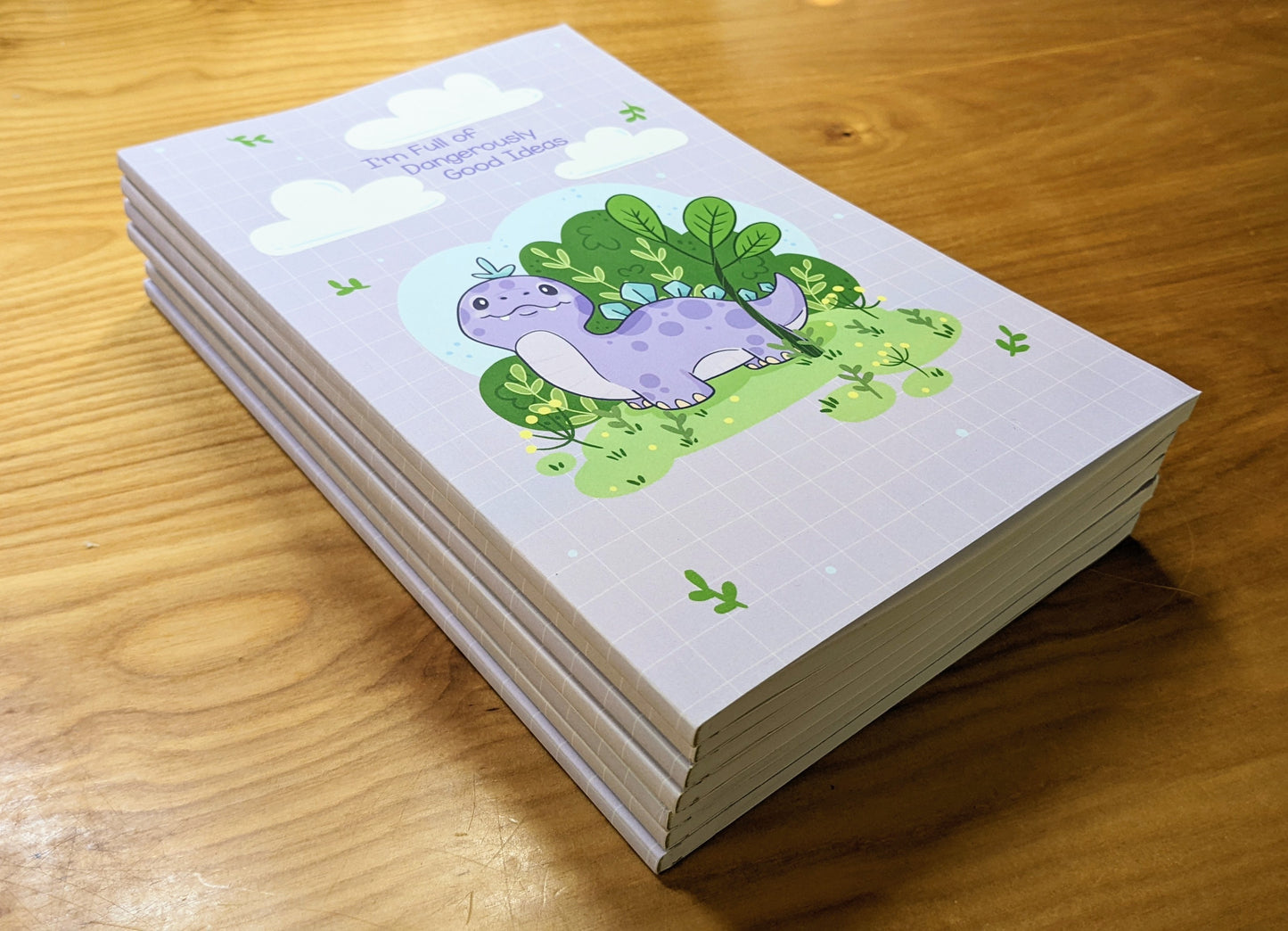 Chubby Purple Dino Bullet Journal