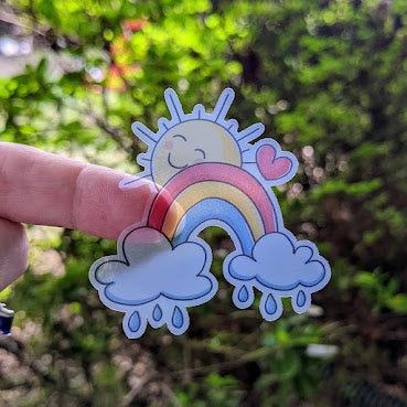 Rainbow Sunshine Sticker