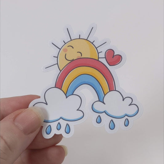 Rainbow Sunshine Sticker