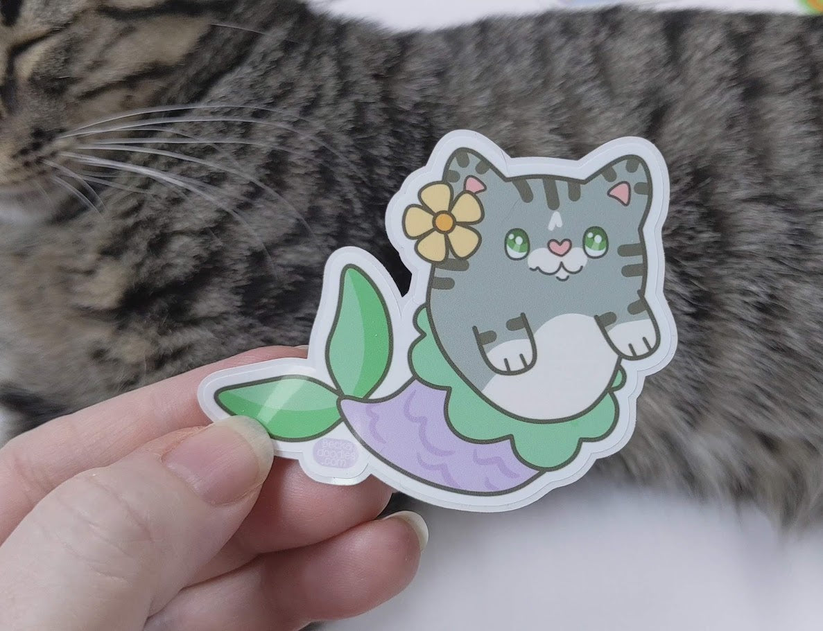 Mermaid Cat Sticker