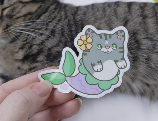 Mermaid Cat Sticker
