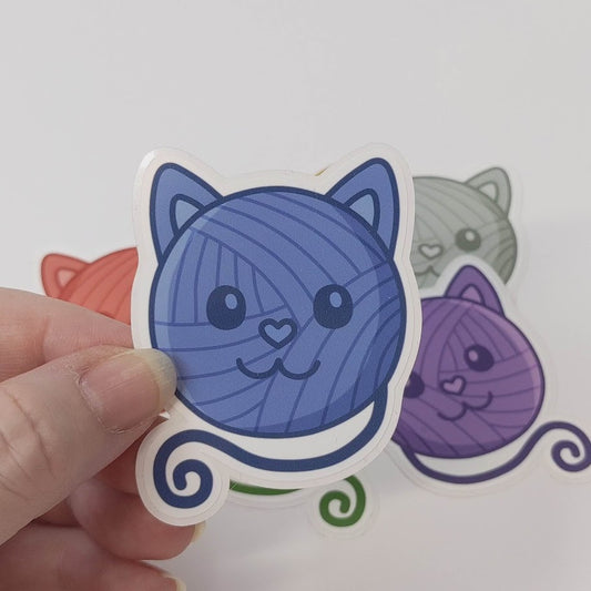 Cat Yarn Ball Sticker
