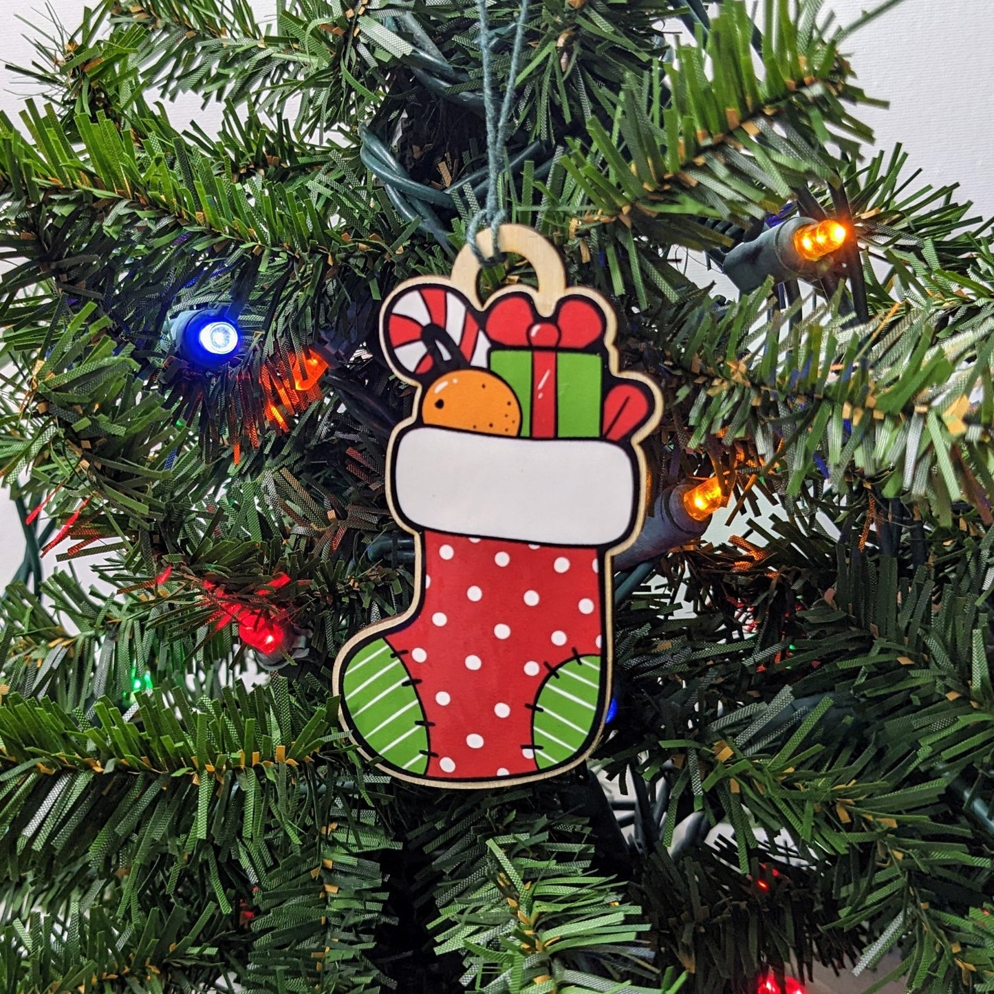Christmas Tree Wood Ornaments