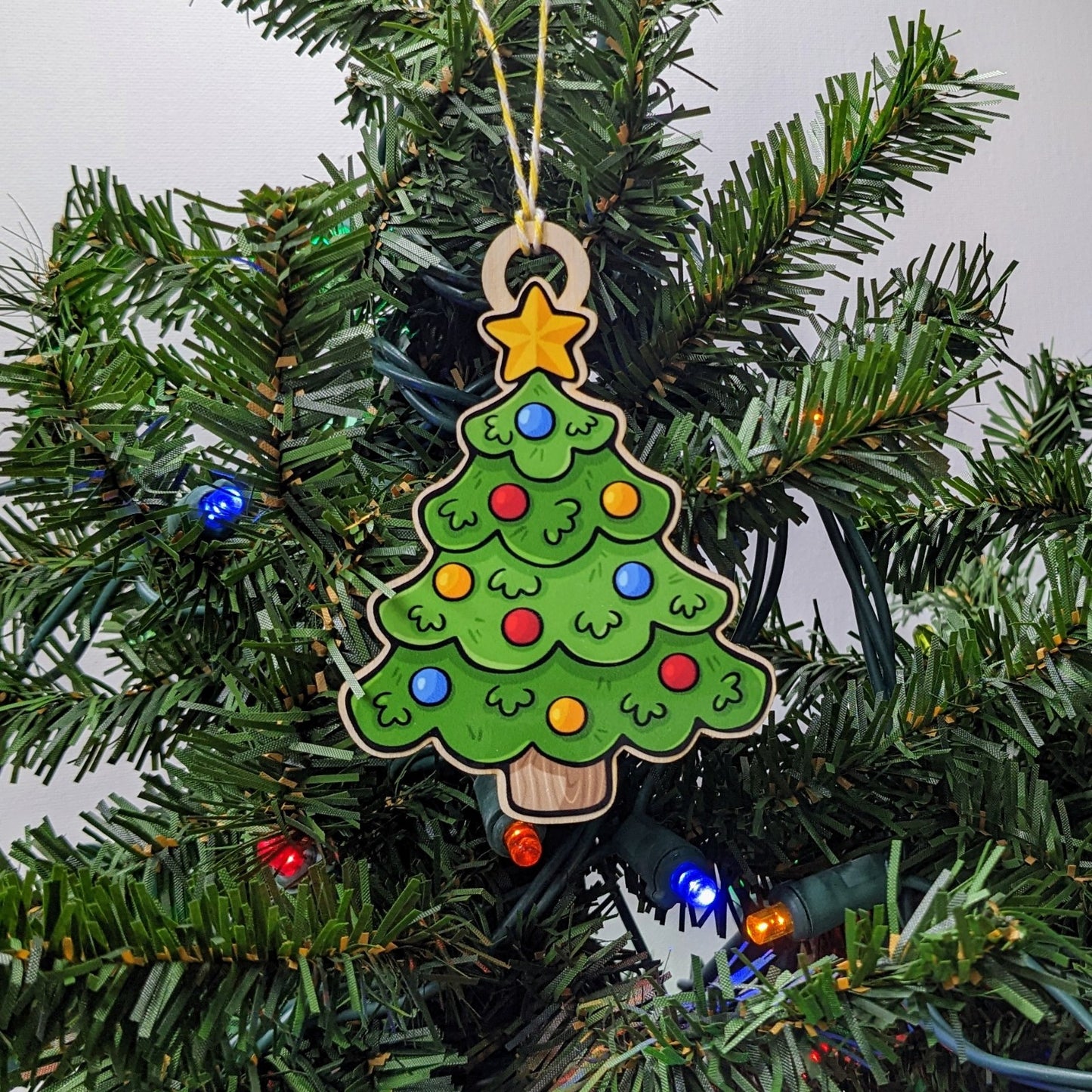 Christmas Tree Wood Ornaments